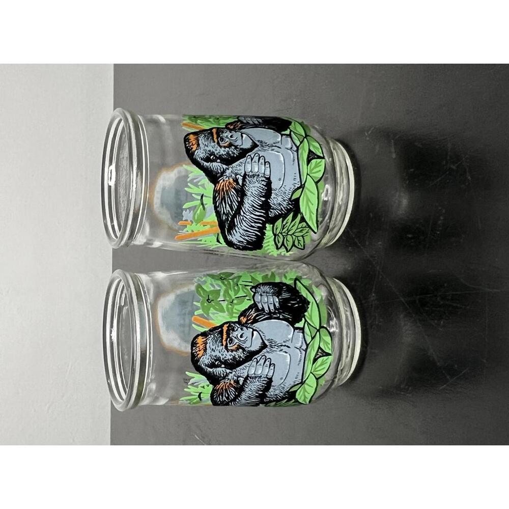 Welch's 1995 Mountain Gorilla Endangered Species Collection Glass Jelly Jar #8